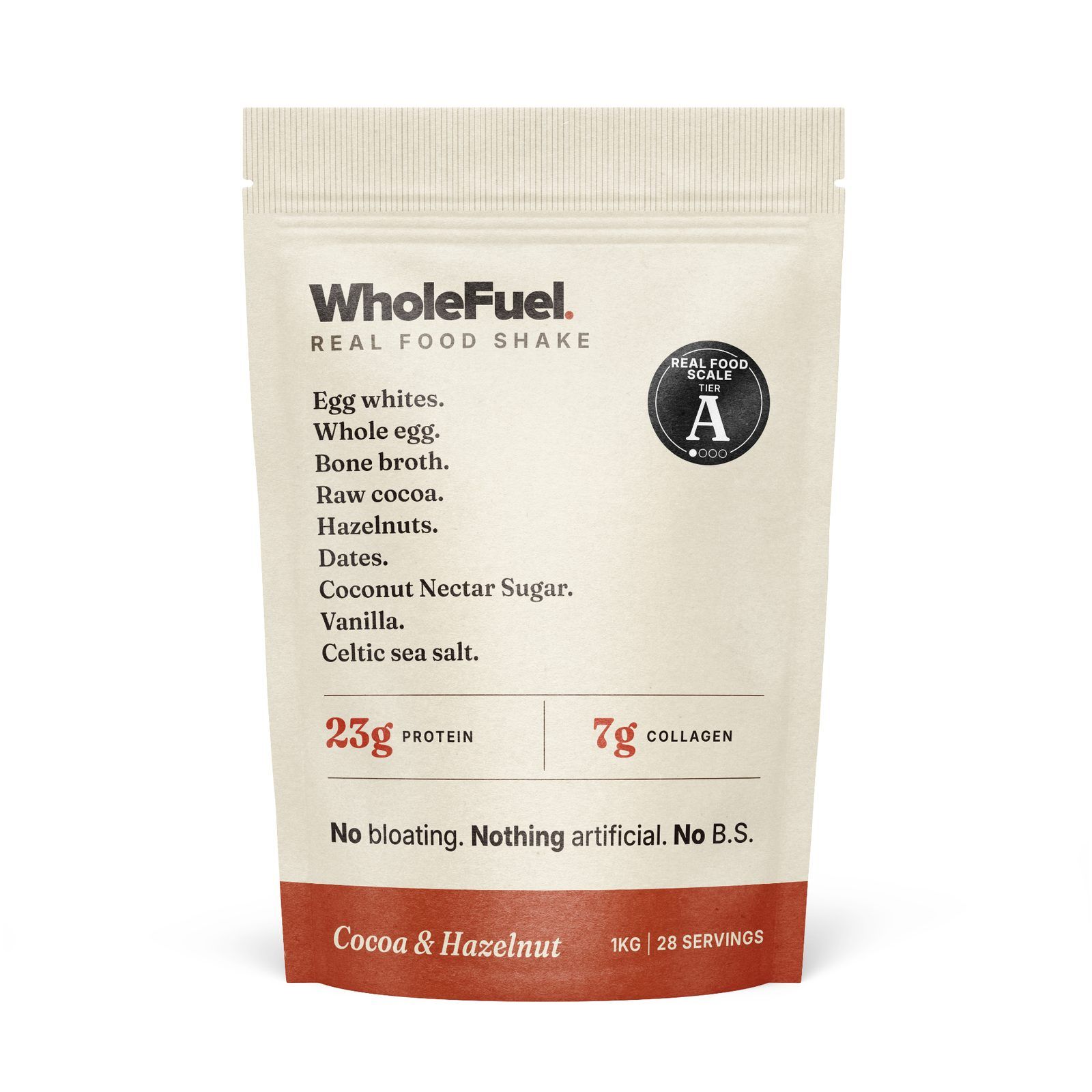 WholeFuel Cocoa & Hazelnut pouch